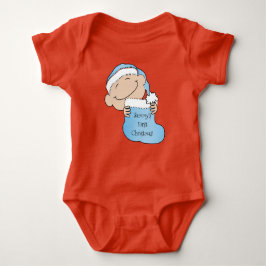 Christmas Baby Boy "First Christmas" Strampler
