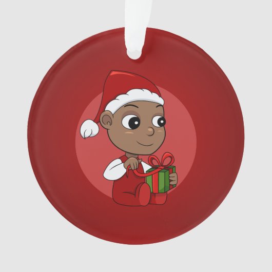 Christmas baby cartoon ornament (Vorderseite)