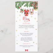 Christmas Baby Clothes Line Menu Card Menükarte (Vorderseite)