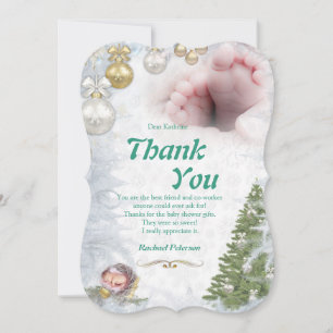 Christmas Baby Danke-Karte Einladung