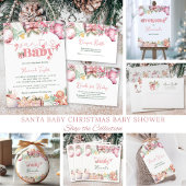 Christmas Baby Dusche Pink Danke, dass Sie sich fü Runder Aufkleber