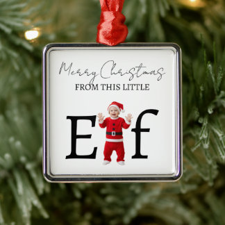 Christmas Baby Elf First Christmas Ornament Aus Metall