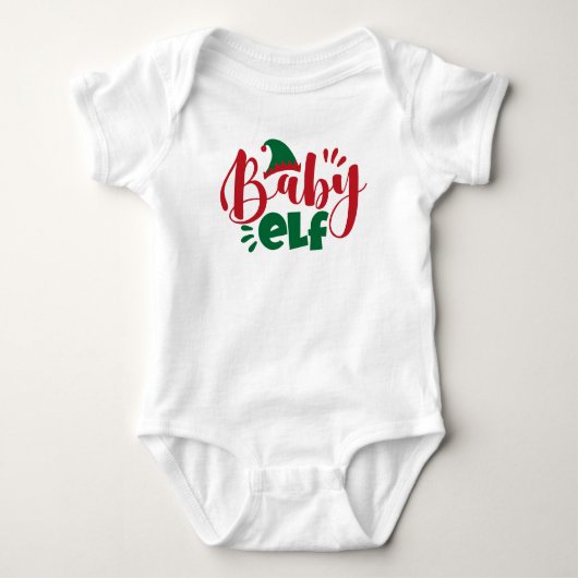 Christmas Baby Elf Strampler (Vorderseite)