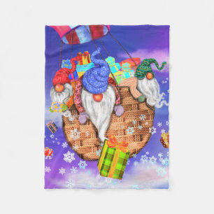 Christmas Baby Fleece Blanket Gnomes gibt Geschenk