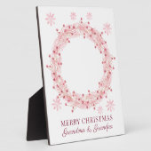 Christmas Baby Foto For Grandma And Grandpa Fotoplatte (Seite)