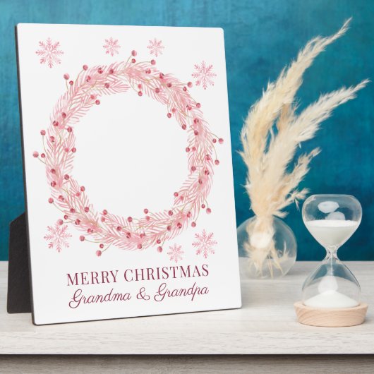 Christmas Baby Foto For Grandma And Grandpa Fotoplatte (Seite)