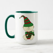 Christmas Baby Green+Red Tasse (Links)