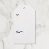 CHRISTMAS BABY JESUS GOLD Foil Gift Tag Geschenkanhänger (Rückseite)