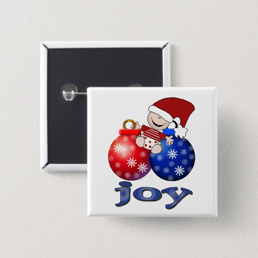 Christmas Baby Joy Tshirts und Geschenke Button (Vorne & Hinten)