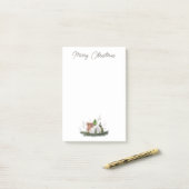 Christmas Baby Lamb Candle Pine Post-it Klebezettel (Auf Schreibtisch)