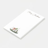 Christmas Baby Lamb Candle Pine Post-it Klebezettel (angewinkelt)