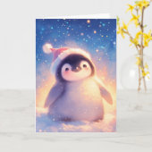 Christmas Baby Penguin Karte (Gelbe Blume)
