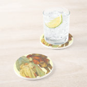 Christmas Baby Santa Clause Vintag Getränkeuntersetzer (Seite)