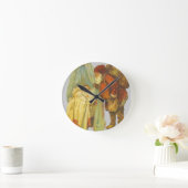 Christmas Baby Santa Clause Vintag Runde Wanduhr (Zuhause)