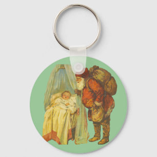 Christmas Baby Santa Clause Vintag Schlüsselanhänger