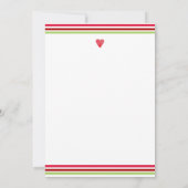 Christmas Baby Shooter Foto Danke, dass ihr Karte  (Rückseite)