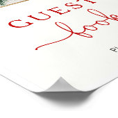 Christmas Baby Shooter Guest Book Sign Poster (Ecke)