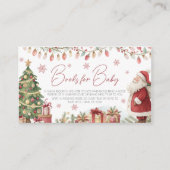 Christmas Baby Shower Books for Baby Card Begleitkarte (Vorderseite)