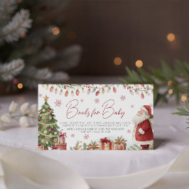 Christmas Baby Shower Books for Baby Card Begleitkarte