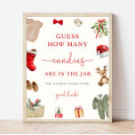 Christmas Baby Shower Candy Jar Game Sign Poster<br><div class="desc">Rate Wie viele Kanadier sind in Jar - Christmas Baby Shower Game Sign</div>