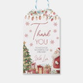 Christmas Baby Shower Favor Tag Geschenkanhänger (Vorderseite)