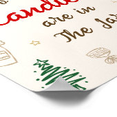 Christmas Baby Shower Guess How Many Candies Poster (Ecke)