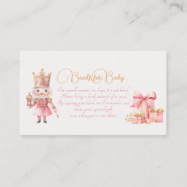 Christmas Baby Shower Nutcracker Book for Baby Begleitkarte