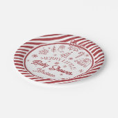 Christmas Baby Shower  Pappteller (Schrägansicht)