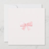 Christmas Baby Shower Pink Nutcracker Thank You Dankeskarte (Rückseite)