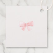 Christmas Baby Shower Pink Nutcracker Thank You Geschenkanhänger (Rückseite)