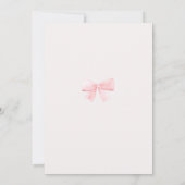 Christmas Baby Shower Pink Nutcracker Watercolor  Einladung (Rückseite)