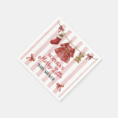 Christmas Baby Shower Serviette (Ecke)