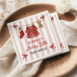 Christmas Baby Shower Serviette