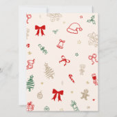 Christmas Baby Shower Who knows Mommy best Card Einladung (Rückseite)