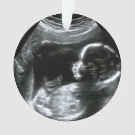 Christmas Baby Sonogram Picture Gift Ornament