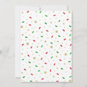 Christmas Baby Sprinkle Einladung Weihnachts Baby (Rückseite)