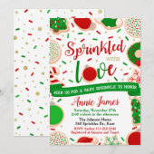 Christmas Baby Sprinkle Einladung Weihnachts Baby (Vorne/Hinten)