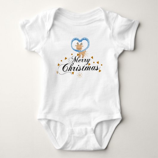 CHRISTMAS BABY STRAMPLER (Vorderseite)