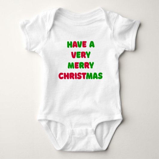 Christmas baby strampler (Vorderseite)
