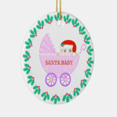 Christmas Baby Stroller Keramik Ornament (Rechts)