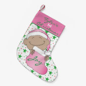 Christmas Baby Strumpf/Pink Kleiner Weihnachtsstrumpf (Vorderansicht (hängend))