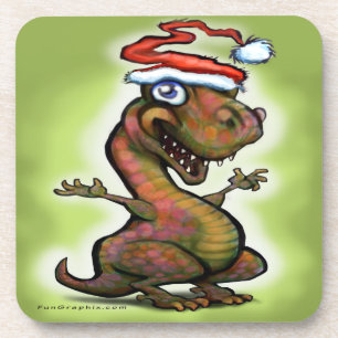 Christmas Baby T-Rex Getränkeuntersetzer