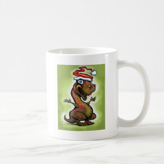 Christmas Baby T-Rex Kaffeetasse (Rechts)