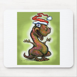 Christmas Baby T-Rex Mousepad