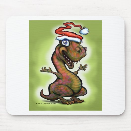 Christmas Baby T-Rex Mousepad (Vorne)