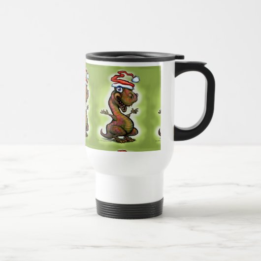 Christmas Baby T-Rex Reisebecher (Rechts)