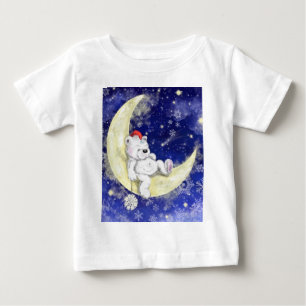 Christmas Baby T - Shirt Dreaming Little Bear
