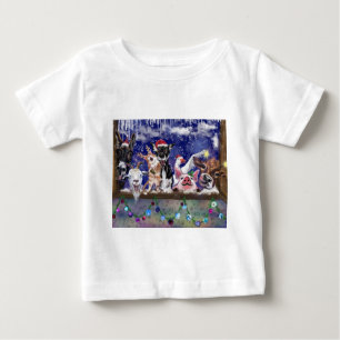 Christmas Baby T - Shirt Funny Farm Animal Party