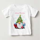 Christmas Baby T-Shirt Gnome with Gift For You (Vorderseite)