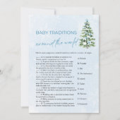Christmas Baby Traditions Around The World Game Einladung (Vorderseite)